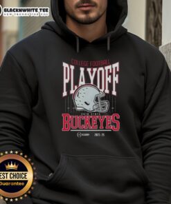 Alt Text: Original Ohio State Buckeyes College Football Playoff 2025-26 hoodie featuring team colors and logo design.
