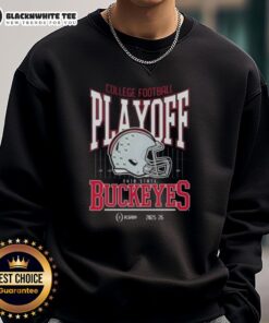 Ohio State Buckeyes College Football Playoff 2025-26 sweatshirt in team colors, showcasing iconic logo and design.