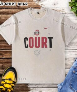 Original Ohio State Our Court Washed T-Shirt featuring a vintage design and comfortable fit for fans and alumni.