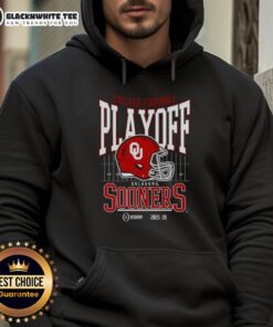 Original Oklahoma Sooners 2025-2026 College Football Playoff Bound hoodie featuring team colors and logo design.