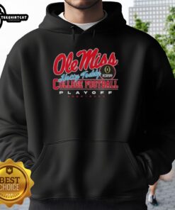 Original Ole Miss Hotty Toddy hoodie for College Football Playoff 2025-26, featuring team colors and logo design.