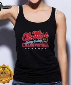 Original Ole Miss Hotty Toddy tank top for College Football Playoff 2025-26, featuring team colors and logo.