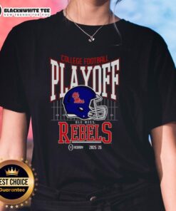Original Ole Miss Rebels 2025-2026 College Football Playoff Bound Helmet Ladies Tee in vibrant colors and stylish design.