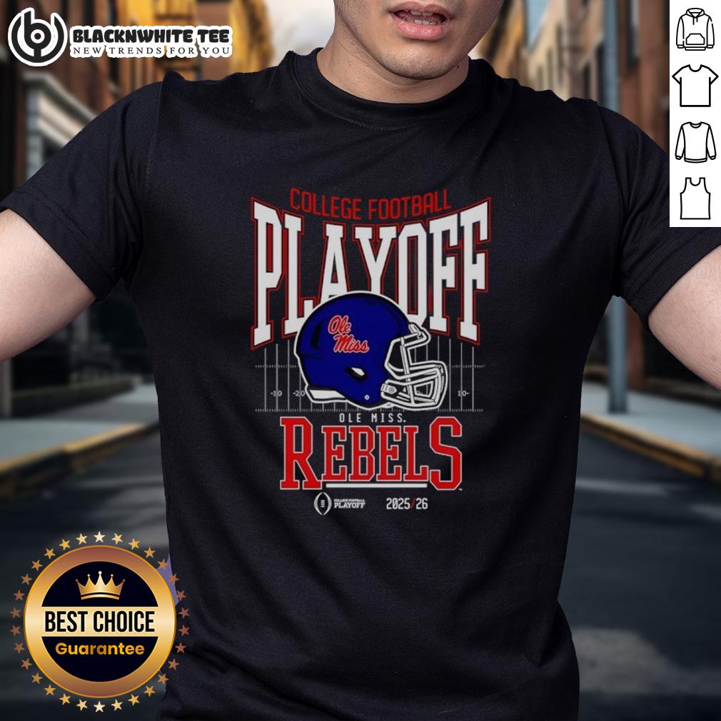 Original Ole Miss Rebels 2025-2026 College Football Playoff Bound Helmet T-Shirt Original Ole Miss Rebels 2025-2026 College Football Playoff Bound Helmet T-Shirt featuring team colors and logo.