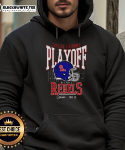 Original Ole Miss Rebels college football playoff 2025-26 hoodie featuring team colors and logo design.