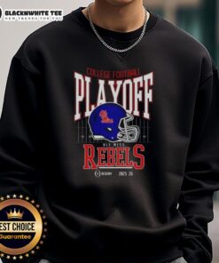 Original Ole Miss Rebels College Football Playoff 2025-26 sweatshirt featuring team colors and logo.
