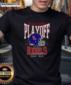 Original Ole Miss Rebels College Football Playoff 2025-26 T-Shirt featuring team logo and vibrant design for fans.