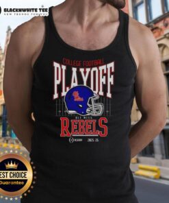Alt Text: Original Ole Miss Rebels College Football Playoff 2025-26 tank top featuring team colors and logo design.