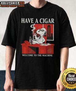 Alt Text: Original Peanuts Snoopy Have A Cigar T-Shirt featuring colorful graphic design, perfect for fans of classic comics.