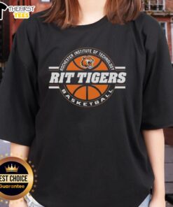 Rochester Institute of Technology ladies tee featuring Original Rit Tigers design, perfect for fans and students.