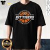 Alt Text: Original Rit Tigers Basketball Ringspun T-Shirt featuring Rochester Institute Of Technology logo in vibrant colors.