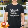 Alt Text: Original Rylance Lally Lloyd and Singleton T-Shirt featuring vibrant design and comfortable fit for fans.