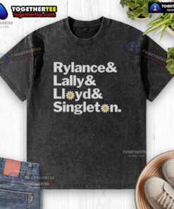 Original Rylance Lally Lloyd and Singleton washed t-shirt displayed on a neutral background, showcasing its unique design.