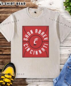 Original Shon Abaev Full Court Cincinnati Bearcats Basketball Washed T-Shirt in vibrant colors, perfect for fans and casual wear.