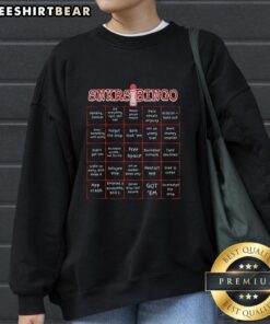 Original Snkrs Bingo Card sweatshirt featuring 'Pending Forever' design, perfect for sneaker enthusiasts and collectors.