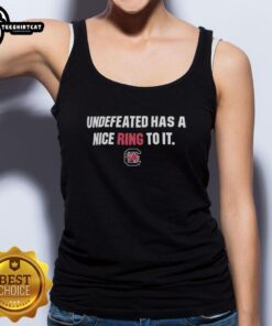 South Carolina Gamecocks Undefeated tank top featuring bold team colors and logo, perfect for fans and game day wear.