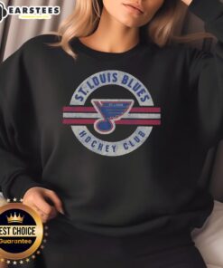 Vintage St. Louis Blues sweatshirt featuring original design, perfect for fans and collectors of NHL apparel.
