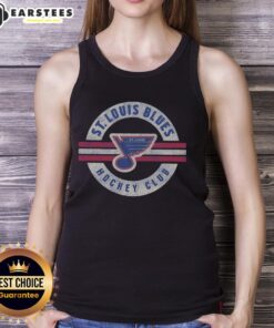 Vintage St. Louis Blues tank top featuring classic logo and surround design, perfect for fans and collectors.