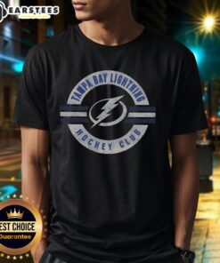 Original Tampa Bay Lightning Surround T-Shirt featuring the team's logo and vibrant colors for fans and collectors.