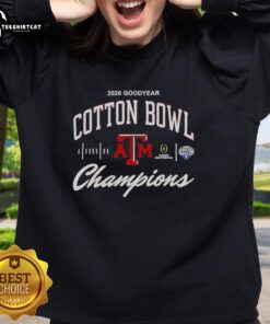 Alt Text: Original Texas A&M Aggies 2026 Cotton Bowl Champions classic sweatshirt featuring team colors and logo.