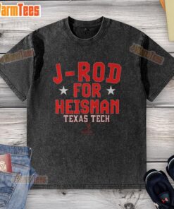 Original Texas Tech Football Jacob Rodriguez J-Rod For Heisman washed t-shirt featuring team colors and logo.