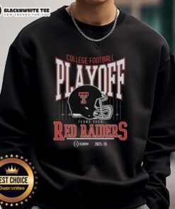 Alt Text: Original Texas Tech Red Raiders College Football Playoff 2025-26 sweatshirt featuring team colors and logo.