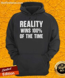 Original Thomas Sowell Reality Wins Hoodie featuring bold text design, perfect for fans of Thomas Sowell and insightful quotes.