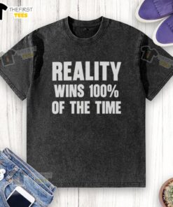 Original Thomas Sowell Reality Wins T-Shirt in white, featuring a bold graphic design perfect for fans of the economist.