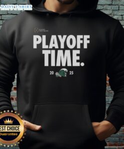 Alt Text: Original Tulane Green Wave Playoff Time logo hoodie featuring team colors and design for passionate fans.