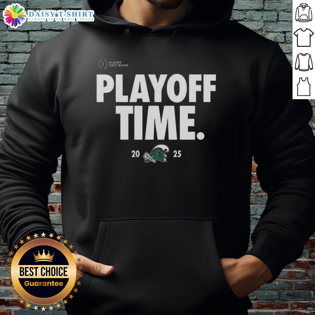 Original Tulane Green Wave Playoff Time Logo Hoodie Alt Text: Original Tulane Green Wave Playoff Time logo hoodie featuring team colors and design for passionate fans.