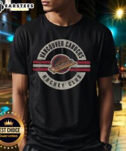 Original Vancouver Canucks Vintage Surround T-Shirt featuring classic team logo and retro design on a stylish tee.