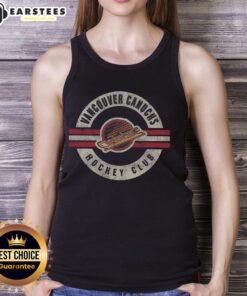 Original Vancouver Canucks Vintage Surround Tank Top featuring classic logo and retro design for hockey fans.