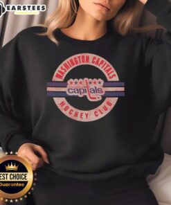 Alt Text: Vintage Washington Capitals sweatshirt featuring classic logo and cozy design, perfect for fans and collectors.