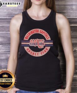 Original Washington Capitals vintage surround tank top featuring classic team logo and retro design for hockey fans.