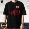 Original Wifey Cincinnati Reds Santa Hat Merry Christmas T-Shirt featuring festive design and team logo for holiday cheer.