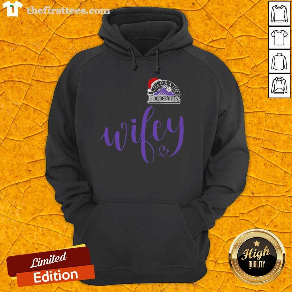 original-wifey-colorado-rockies-santa-hat-merry-christmas-hoodie Alt Text: Original Wifey hoodie with Santa hat design, perfect for Christmas in the Colorado Rockies.