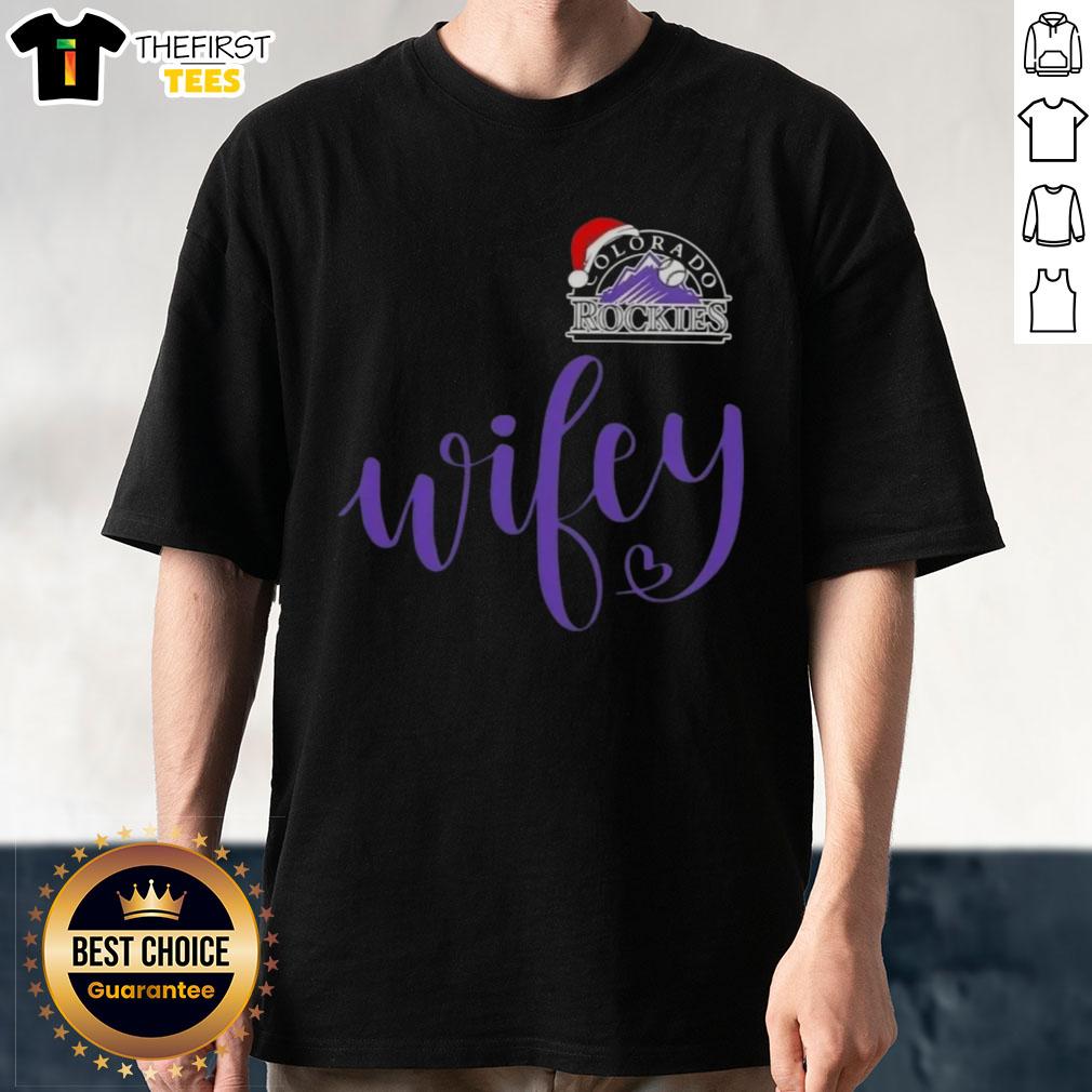 original-wifey-colorado-rockies-santa-hat-merry-christmas-t-shirt-1 Original Wifey Colorado Rockies Santa Hat Merry Christmas T-Shirt featuring festive design for Rockies fans.