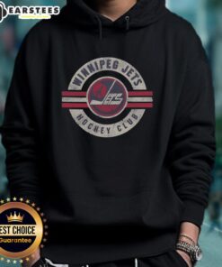 Alt Text: Original Winnipeg Jets vintage surround hoodie in blue with logo, perfect for fans and retro sports apparel lovers.