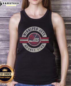 Alt Text: Vintage Surround Tank Top featuring the Original Winnipeg Jets logo, perfect for sports fans and retro fashion lovers.