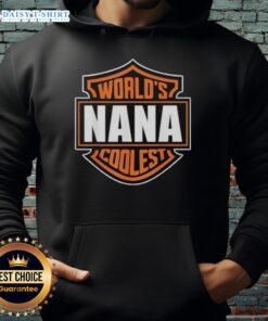 Alt Text: Matching family reunion hoodie featuring 'World's Coolest Nana' design, perfect for creating cherished memories.