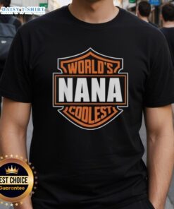 Alt Text: Original World's Coolest Nana Matching Family Reunion T-Shirt featuring vibrant design and playful text for family gatherings.