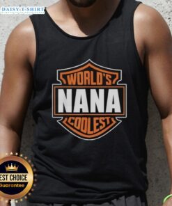 Matching family reunion tank top featuring 'World's Coolest Nana' design, perfect for celebrating family togetherness.