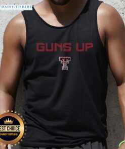 Awesome Texas Tech Red Raiders football logo on a Guns Up rally call tank top, perfect for game day attire.