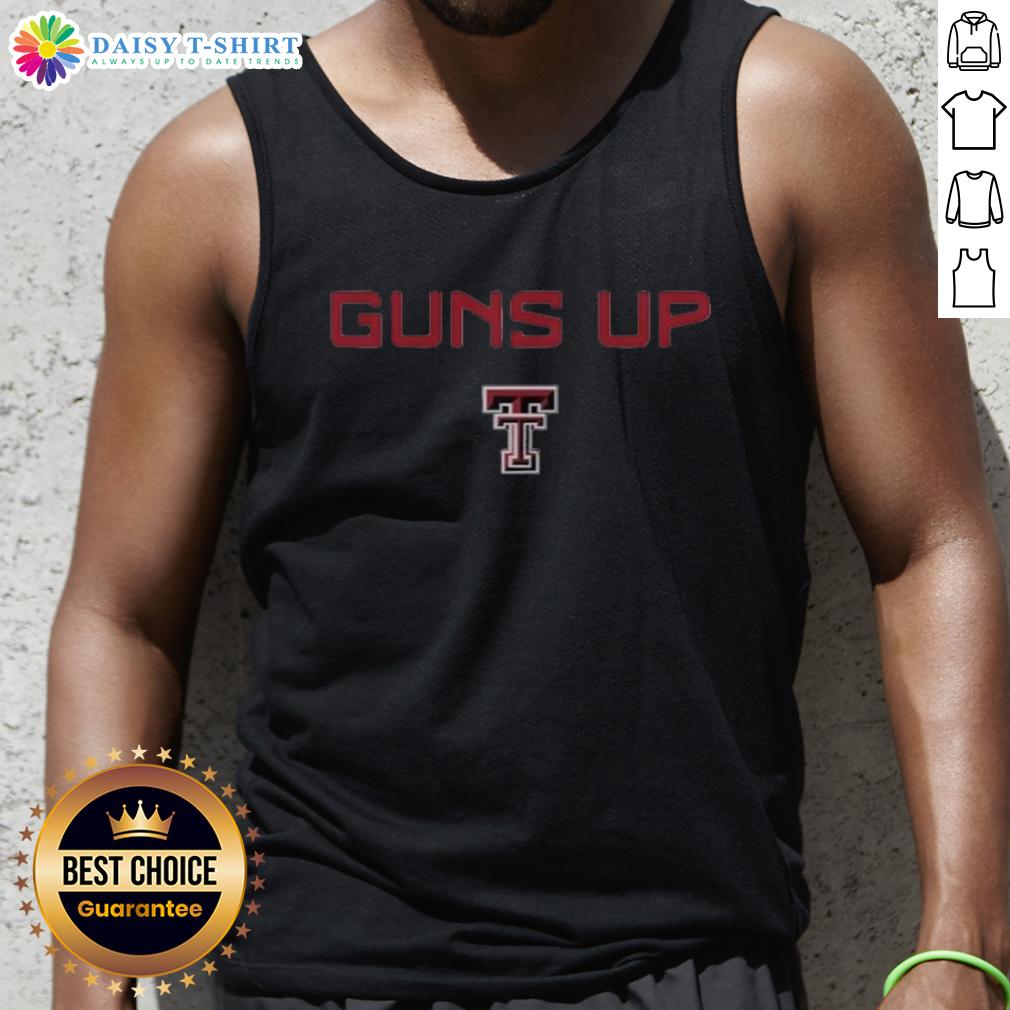 Awesome Texas Tech Red Raiders Football Logo Guns Up Rally Call Tank Top Awesome Texas Tech Red Raiders football logo on a Guns Up rally call tank top, perfect for game day attire.