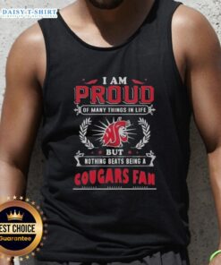 Washington State Cougars fan tank top featuring 'I Am Proud Of Many Things' design, perfect for game day and team spirit.