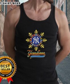Premium 2025 New York Yankees baseball tank top featuring a stylish Hispanic design, perfect for fans and summer wear.