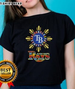 Premium 2025 Tampa Bay Rays baseball tee for Hispanic ladies, featuring vibrant team colors and stylish design.