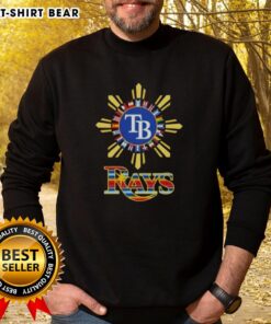 Premium 2025 Tampa Bay Rays baseball X Hispanic sweatshirt in vibrant colors, showcasing team pride and cultural heritage.