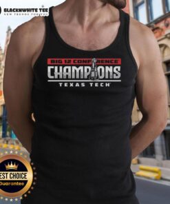Alt Text: Stylish Premium 2025 Texas Tech Red Raiders Big 12 College Football Playoff tank top in red and black design.