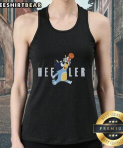 Premium Air Heeler Bluey tank top featuring a vibrant design, perfect for fans of the beloved Bluey cartoon series.